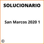 Solucionario San Marcos 2020 1