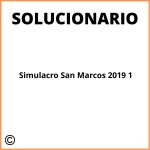 Simulacro San Marcos 2019 1 Solucionario