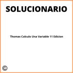 Solucionario Thomas Calculo Una Variable 11 Edicion