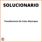 Transferencia De Calor Manrique Solucionario